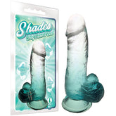 Shades 6 Inch Jelly Dong (Emerald) – Body-Safe TPR Dong Green DONGS